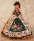 Bambola/Bambolina " PLASTICA CON OCCHI APRI E CHIUDI " Artigianale / cm.16