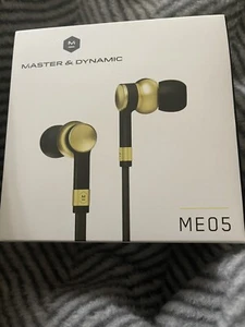 MASTER &DAYNAMIC ME05 INEAR WIRED HEADPHONES BRASS BRAND New With TAG - Picture 1 of 7