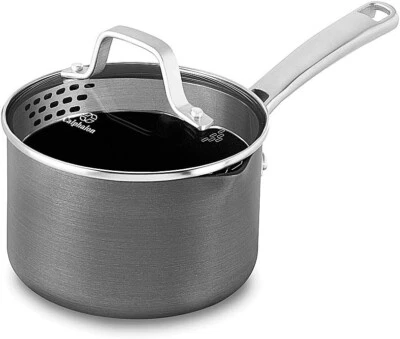 Calphalon Classic Nonstick 1.5 quart Sauce Pan with Cover, Grey
