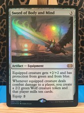 MTG - Foil Sword of Body and Mind. Double Masters. Colourless - Mythic Artifact.