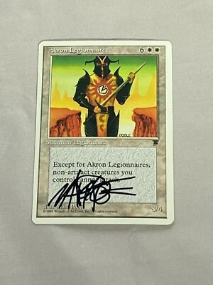 MTG Akron Legionnaire Artist Proof and Signature Signed Poole - Image 1 of 2