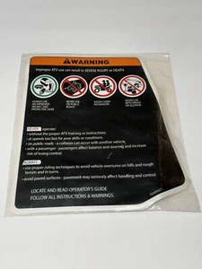 NEW Can-Am OEM Warning, Death and Injuries Decal 704905671 - Bild 1 von 3