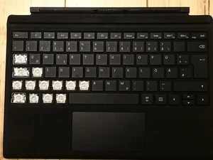 Ersatztaste Microsoft Surface Pro schwarz Auswahl Tasten Esc-F8 - Bild 1 von 1