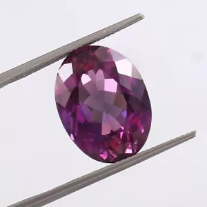 Natürlicher lila Saphir Ovalschliff makellos 6,40 ct zertifiziert loser Edelstein - Bild 1 von 7