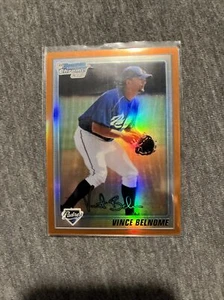 2010 Bowman Chrome Vince Belnome Orange Ref 8/25! Rare Padres - Picture 1 of 2