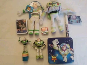 VINTAGE Disney Toy STORY Buzz Lightyear Toy Lot, Puzzle, Magic TOWEL, Book, Tin - Picture 1 of 19