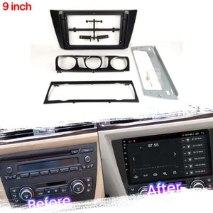 Fascia Estéreo Radio Bisel Panel Marco Borde 9" Para BMW Serie 3 E90 E91 E92 E93 - Imagen 1 de 1