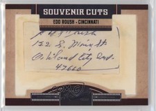 2011 Playoff Prime Cuts Souvenir Cuts Cut Signatures /39 Edd Roush #34 Auto HOF