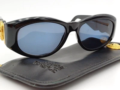 GIANNI VERSACE - OCCHIALI DA SOLE DONNA - MOD 424 COL 852 BK- VINTAGE 90'S - Imagen 1 de 4