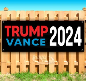 TRUMP VANCE 2024 MAGA FJB Banner Flag Sign Vinyl SB00063 - Picture 1 of 8