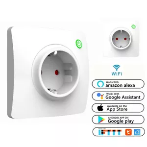 KS-621 80*80 EU Style Smart Wall Socket Fit Alexa Google ITFFF, Smart Life app - Picture 1 of 12