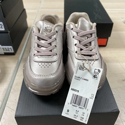 Reebok Club C Cardi Infants Tennis Sneakers Rose Gold H03315 Size 9 - Image 1 of 4