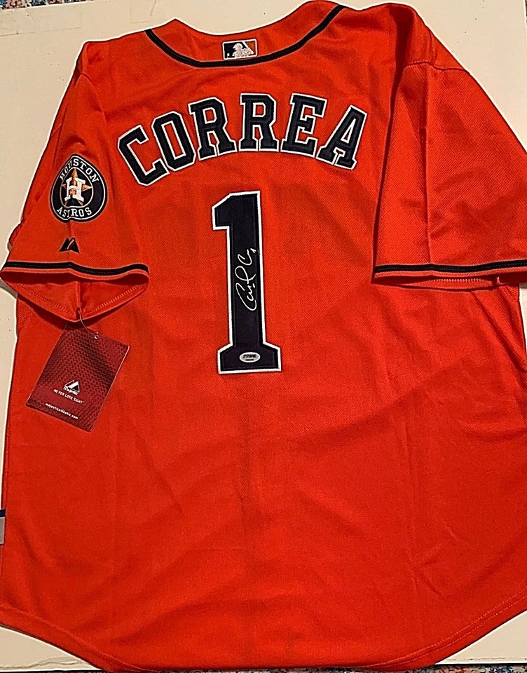 Carlos Correa Signed Auto Houston Astros Jersey PSA/DNA AB63200 - Image 1 of 3