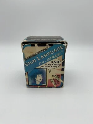 VTG Exambusters: Sign Language Study Cards Exam Review ASL 1994 Incomplete Set - Image 1 of 4