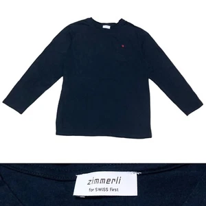 Zimmerli Swiss Long Sleeve Pocket t-shirt Men’s Size Small in Navy Blue - Picture 1 of 7