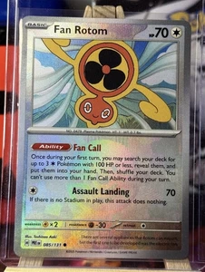 Pokemon Scarlet & Violet Prismatic Evolutions NM Pokeball Fan Rotom Holo 085/131 - Picture 1 of 10