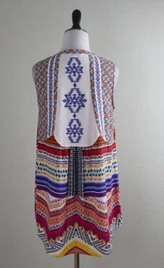 John Mark Embroidered Tunic Top Sleeveless Size Large - Picture 1 of 10