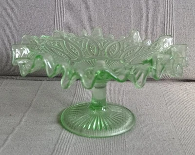 Ancien Compotier Coupe à Fruits Ouraline Art Nouveau 1900 - Photo 1/4