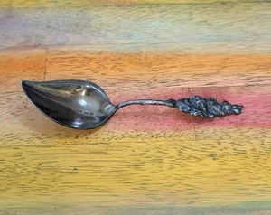 ⭐VTG Reed & Barton Floral Design Silver Plated 6" Jelly/Custard Server Spoon - Picture 1 of 9