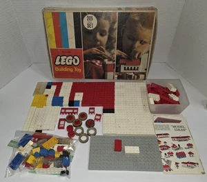 Vintage 1966 Legos Basic Set #205 in Original Box, Some Missing, Some Extra - Picture 1 of 23