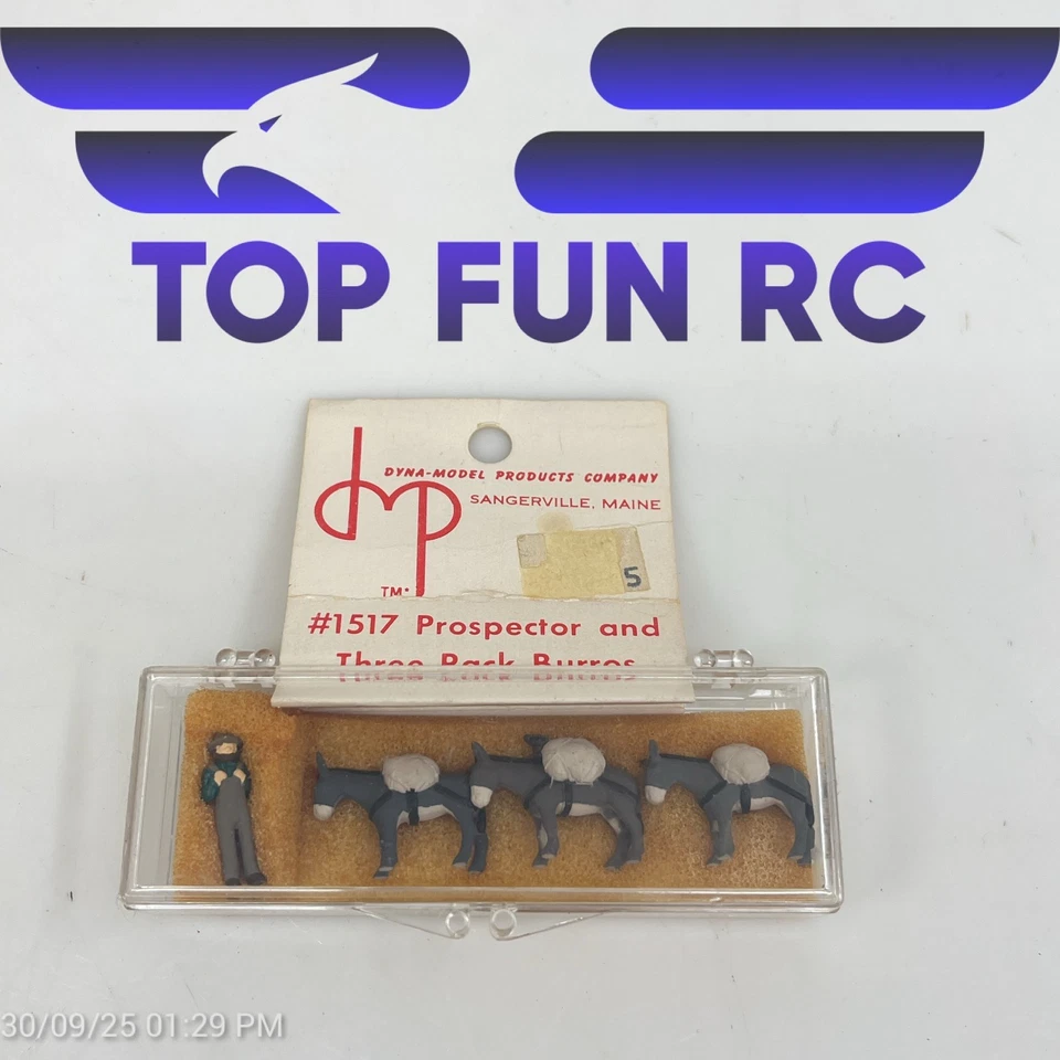 Dyna Model #1517 Prospector & Three Pack Burros - Image 1 of 2