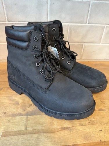 Stivali Timberland Linden Woods 6” neri scamosciati impermeabili taglia 8 donna nuovi senza scatola 44
