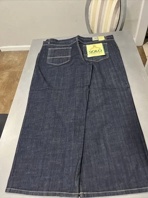solo jeans men Size 44x30 Made In USA New With Tags Dead Stock Authentic Denim  - Image 1 of 4