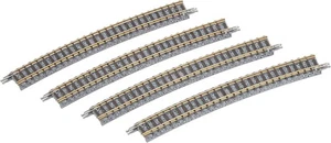 New Tomix N Scale 1853 541mm Radius 15 Curve Track C541-15F 4 Pcs. from Japan - Picture 1 of 4