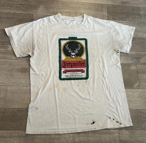 Vintage Grateful Dead Jerrymeister Parodie Alkohol Band T-Shirt Herren Large THRASHED - Bild 1 von 15