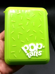 Kellogg's POP TART Storage Container w/ Hinged Lid NEON GREEN HTF Lunchbox BTS - Picture 1 of 11