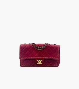 Bolso de Hombro Chanel Borgoña Puntada 6072 146374751 - Imagen 1 de 12