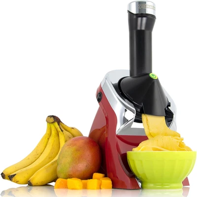 Yonanas 988RD Deluxe Vegan, Dairy-Free Frozen Fruit Soft Serve Maker, Includes 7 - Image 1 of 4