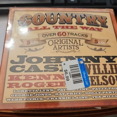 Country Music All The Way 5CD NEW Loretta Lynn, Willi Nelson 60 Songs, Original - Image 1 of 2