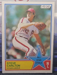 1983 O-Pee-Chee Steve Carlton All Star ⚾️⚾️⚾️ Philadelphia Phillies  - Picture 1 of 2