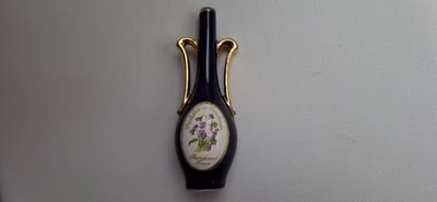 BERDOUES Flacon parfum Amphore porcelaine Violettes de Toulouse vintage - Photo 1/2