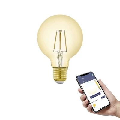 EGLO connect.z Smart Home lampadina Led E27, G80, ZigBee, app e controllo v 3568 - Immagine 1 di 4