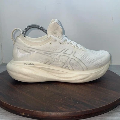Asics Gel-Nimbus 25 Womens Size 8 White Athletic Running Shoes Sneakers - Image 1 of 4