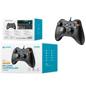 GAMEPAD CONTROLLER USB PC XBOX360 COMPATIBILE JOYSTICK JOYPAD CON VIBRAZIONE - Foto 1 di 3