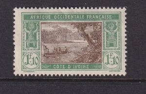 IVORY COAST, 1928 River Scene 1f.10 Brown & Green, lhm. - Picture 1 of 1