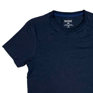 Rhone Shirt Men Small Black Element Pima Cotton Stretch Short Sleeve Performance - Picture 1 of 10