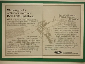 10/1981 PUB FORD AEROSPACE & COMMUNICATIONS SATELLITE 3 AXES NTELSAT V VI AD - Imagen 1 de 1