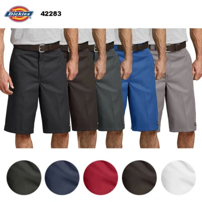 Pantalones Cortos de Trabajo Dickies Para Hombre 42283 13" Frente Plano Calce Suelto Multi Bolsillo Uniforme Foto 1 de 4