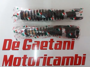 COPPIA AMMORTIZZATORI ANT. POST. REGOLABILE CARBONE NERO VESPA PX PE 125 150 200 - Imagen 1 de 2