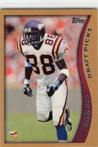 2010 Topps | Randy Moss (inserto ristampe anniversario) #352 Minnesota Vikings - Foto 1 di 2