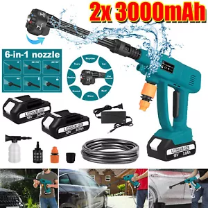 Cordless Electric High Pressure Water Spray Gun Car Washer Portable Cleaner Tool - Picture 1 of 14