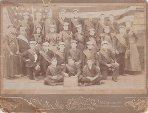 1898 Cabinet Card Foto di Happy School Days - 512 Jessw St San Francisco - Foto 1 di 12