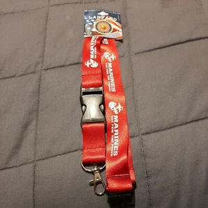 U.S. MARINES LANYARD Portachiavi Cinturino Collo Porta ID Fibbia Breakaway Reversibile - Foto 1 di 6