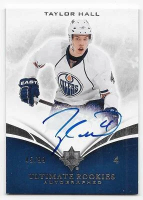 10/11 UD ULTIMATE COLLECTION ROOKIES AUTOGRAPH RC #142 Taylor Hall #45/99 SP - Image 1 of 2