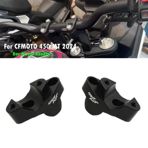 New Handlebar Risers Bar Clamp Cover For CFMOTO 450 MT 2024- Bar Mount Adapter - Picture 1 of 8