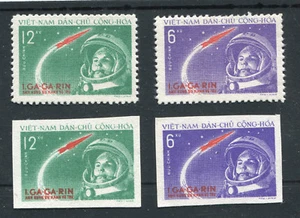 Viet Nam 1961 Yuri Gagarin-First Man In Space perf+imperf sets MNH - Picture 1 of 2